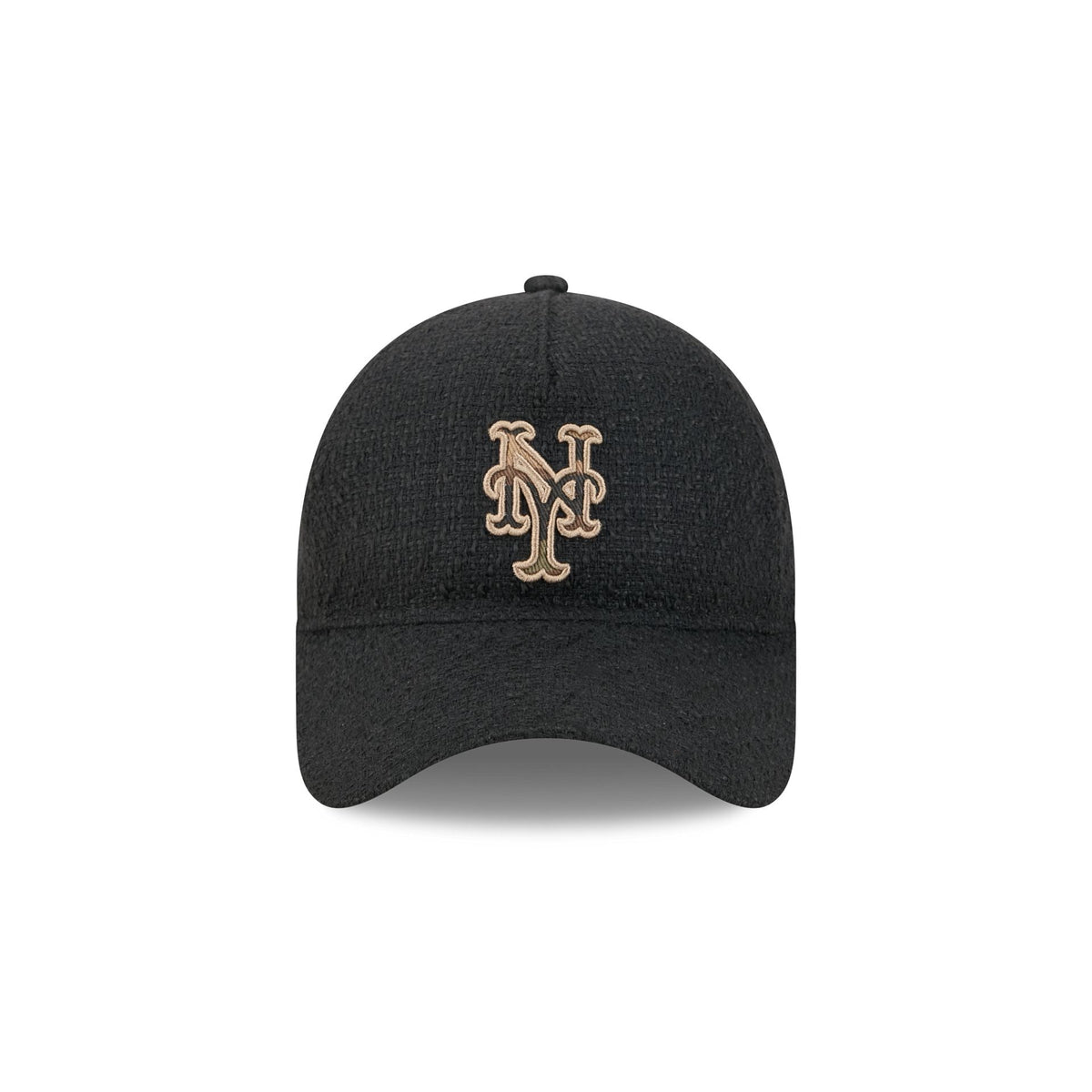 New York Mets Camo Logo Boucle 9FORTY A-Frame Unstructured Snapback Hat