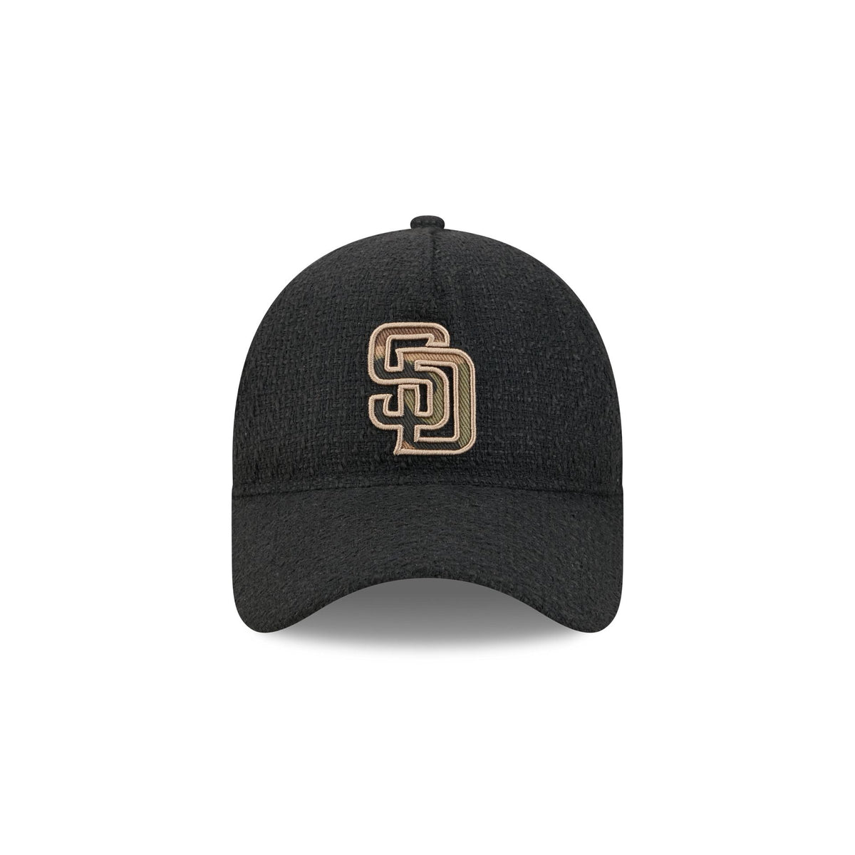 San Diego Padres Camo Logo Boucle 9FORTY A-Frame Unstructured Snapback Hat