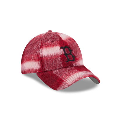 Boston Red Sox Brushed Plaid Casual Classic Adjustable