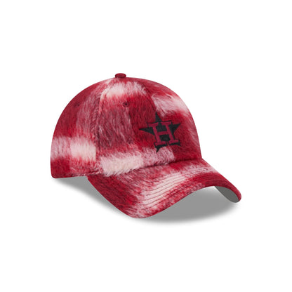 Houston Astros Brushed Plaid Casual Classic Adjustable