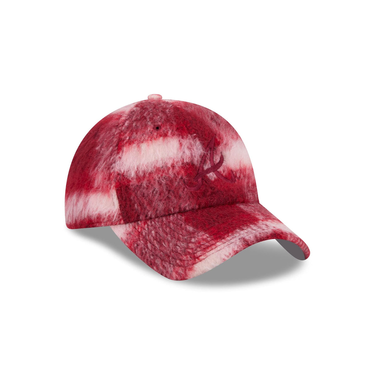 Atlanta Braves Brushed Plaid Casual Classic Adjustable