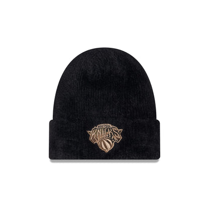 New York Knicks Camo Logo Fuzzy Cuff Knit Beanie Hat
