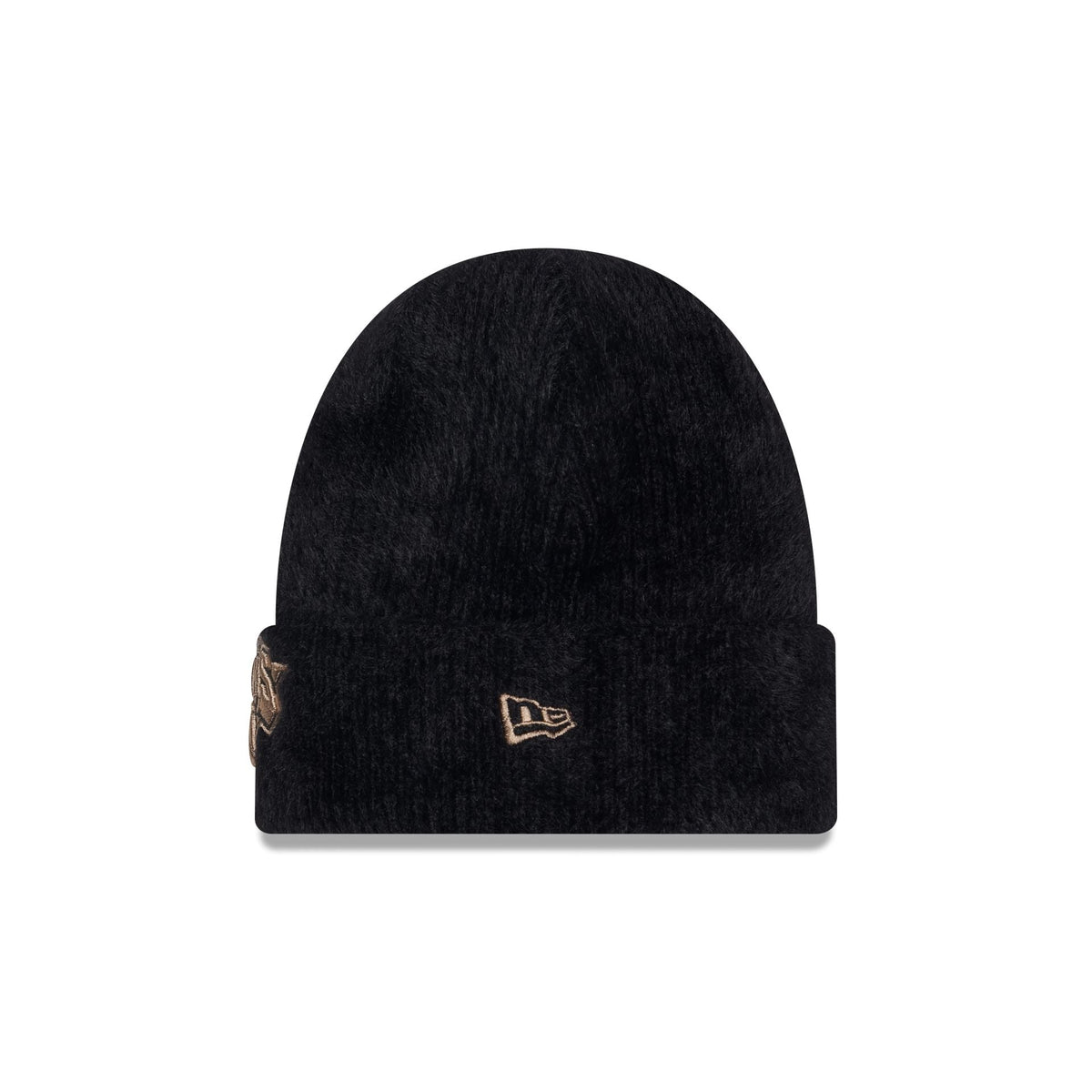 New York Knicks Camo Logo Fuzzy Cuff Knit Beanie Hat