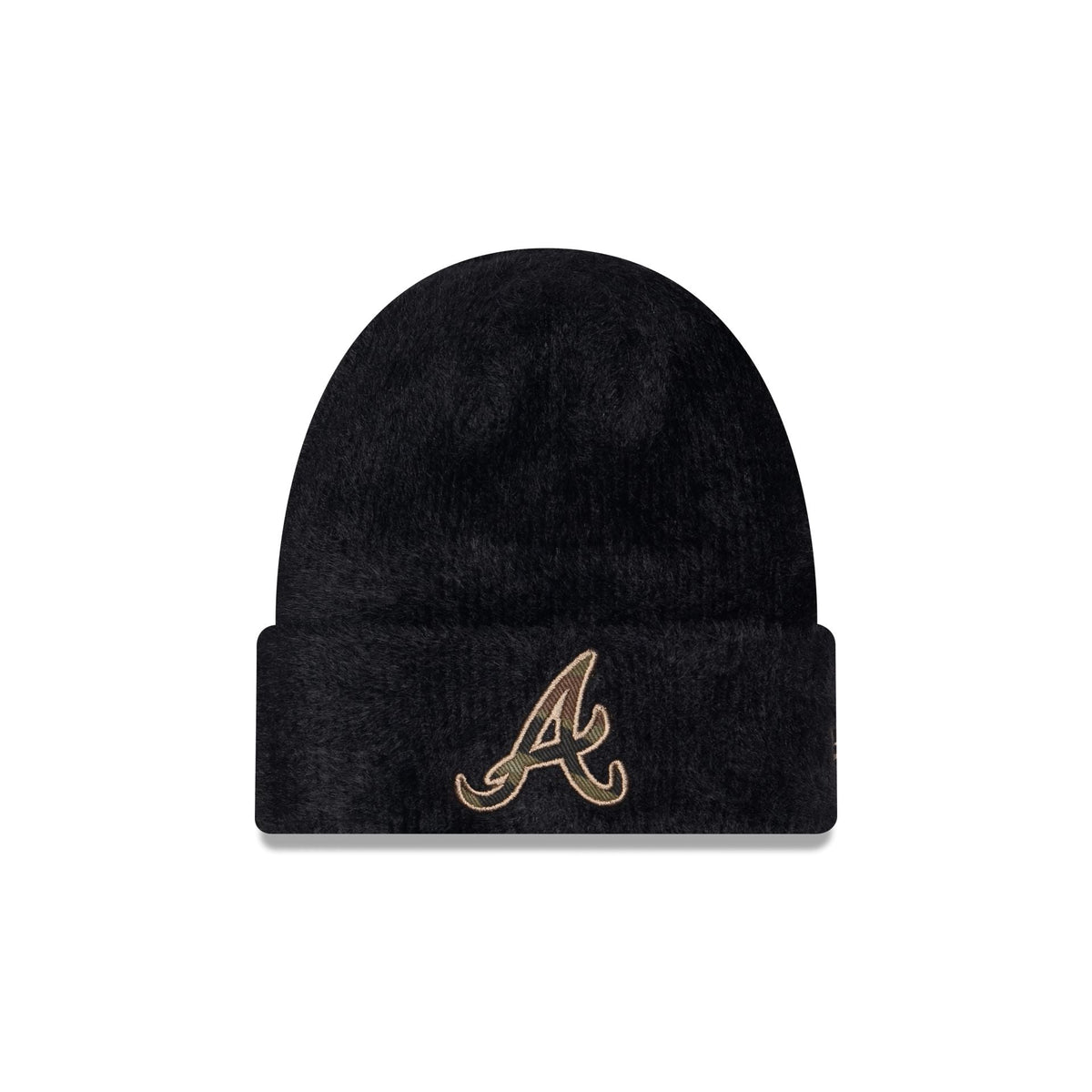 Atlanta Braves Camo Logo Fuzzy Cuff Knit Beanie Hat