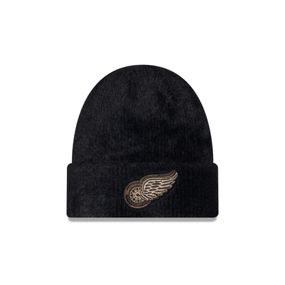 Detroit Red Wings Camo Logo Fuzzy Cuff Knit Beanie Hat