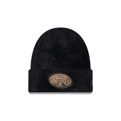 San Francisco 49ers Camo Logo Fuzzy Cuff Knit Beanie Hat
