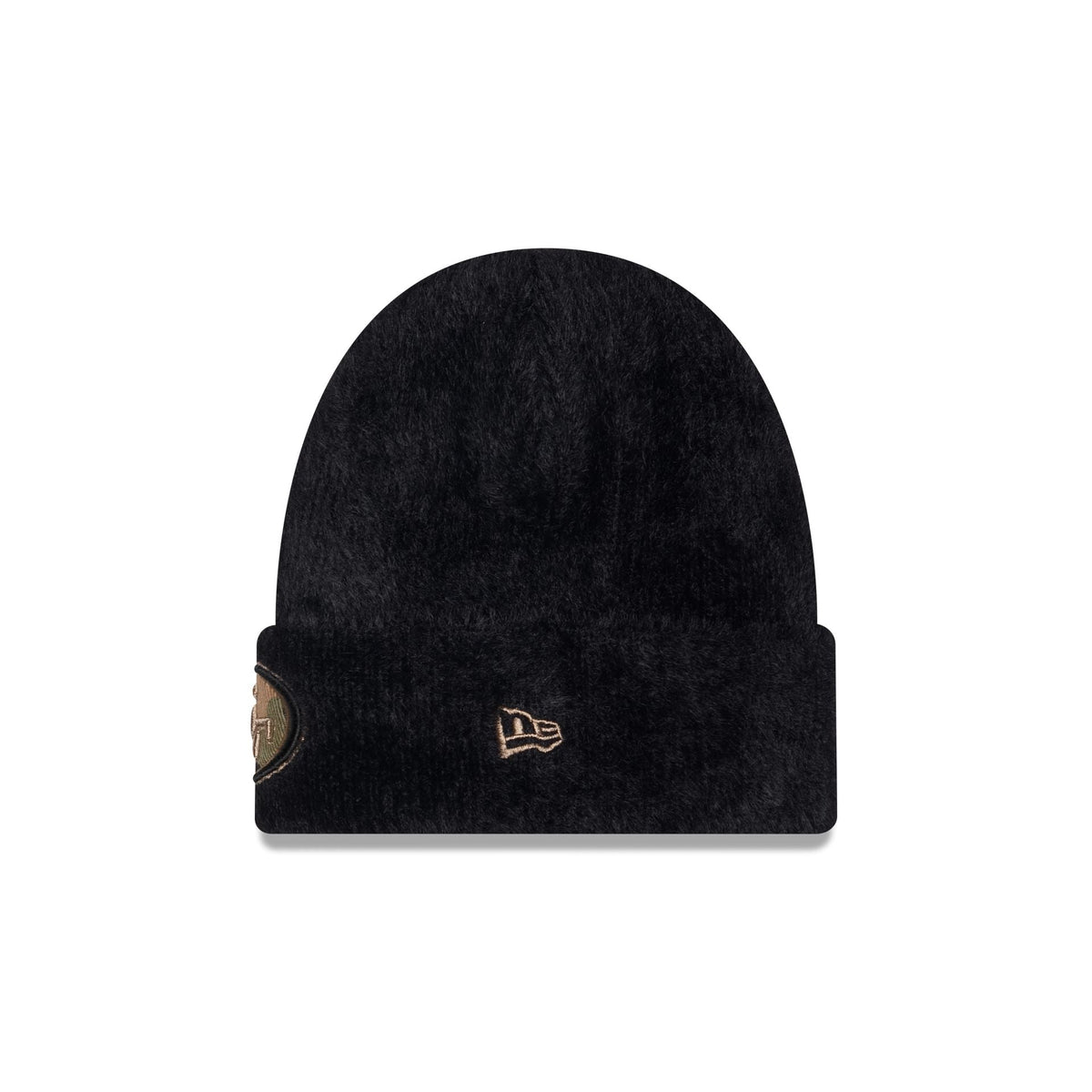 San Francisco 49ers Camo Logo Fuzzy Cuff Knit Beanie Hat