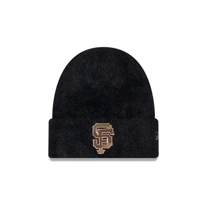 San Francisco Giants Camo Logo Fuzzy Cuff Knit Beanie Hat