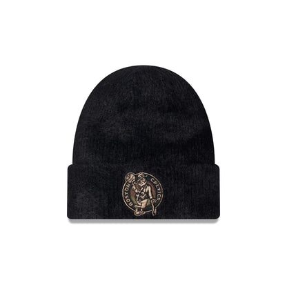 Boston Celtics Camo Logo Fuzzy Cuff Knit Beanie Hat