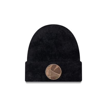 Golden State Warriors Camo Logo Fuzzy Cuff Knit Beanie Hat