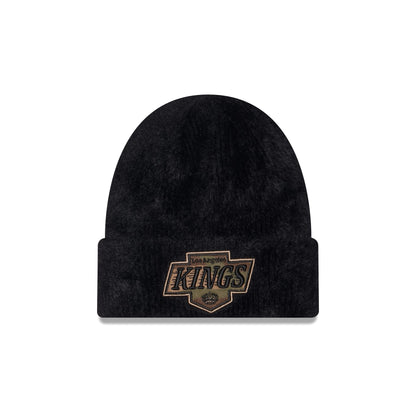 Los Angeles Kings Camo Logo Fuzzy Cuff Knit Beanie Hat