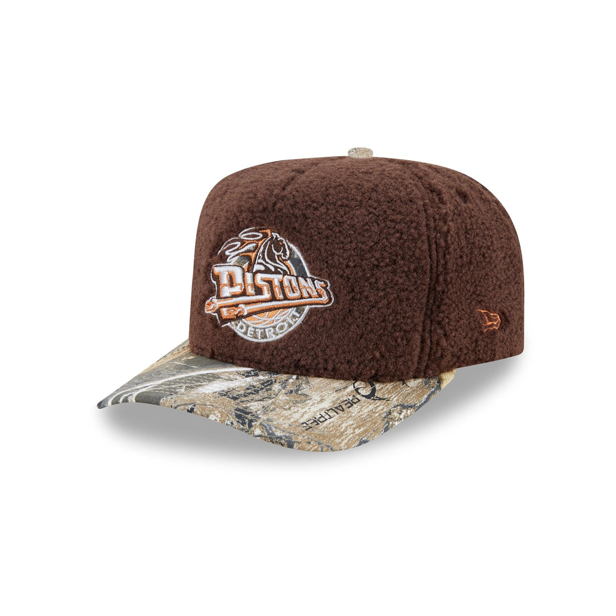 Just Caps Hardwood Classics Realtree Camo Detroit Pistons 59FIFTY A-Frame Fitted Hat