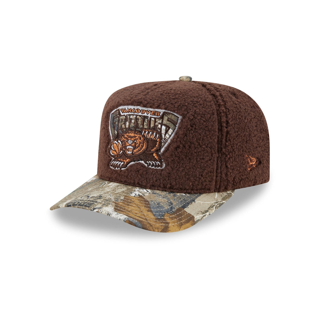 Just Caps Hardwood Classics Realtree Camo Vancouver Grizzlies 59FIFTY A-Frame Fitted Hat