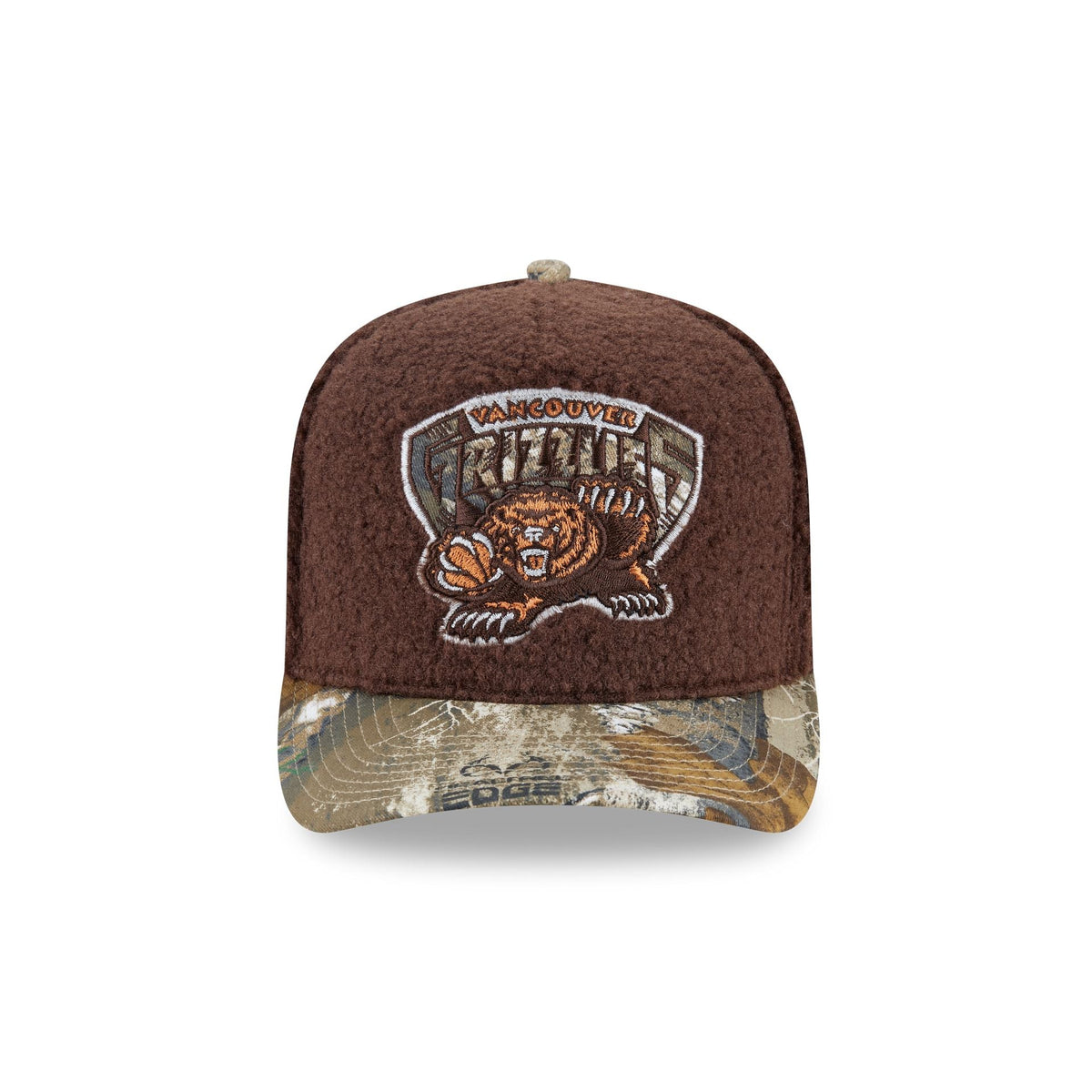 Just Caps Hardwood Classics Realtree Camo Vancouver Grizzlies 59FIFTY A-Frame Fitted Hat