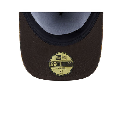 Just Caps Hardwood Classics Realtree Camo Toronto Raptors 59FIFTY A-Frame Fitted Hat