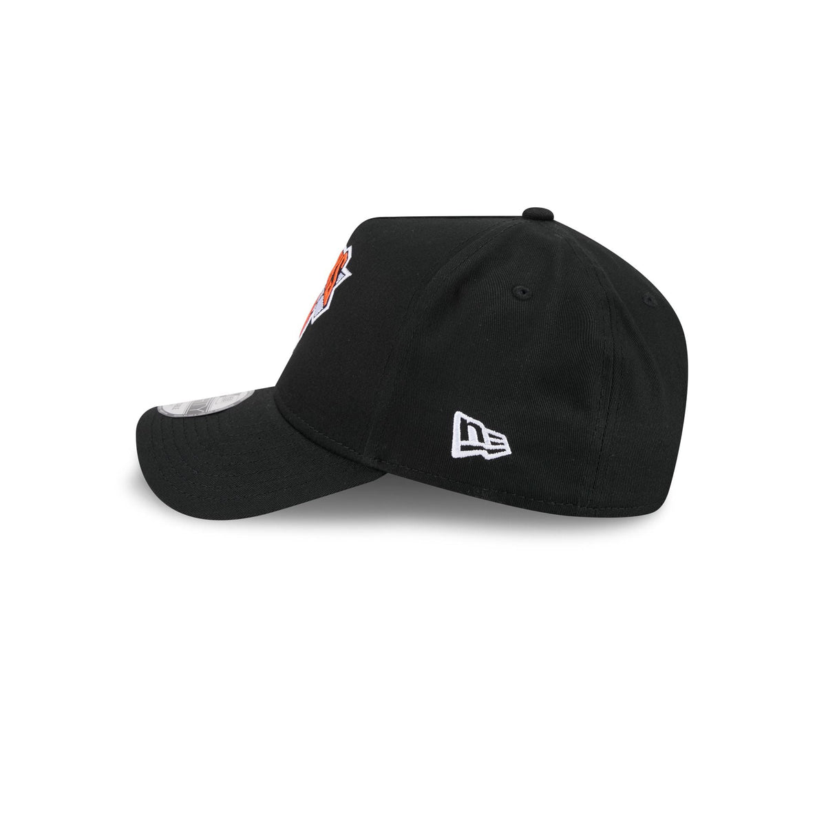 New York or Nowhere x New York Knicks Logo Black 9FORTY A-Frame Snapback Hat