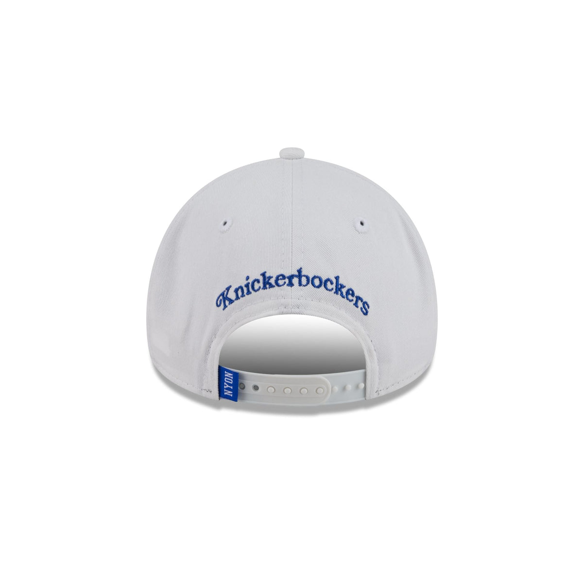 New York or Nowhere x New York Knicks Logo White 9FORTY A-Frame Snapback Hat