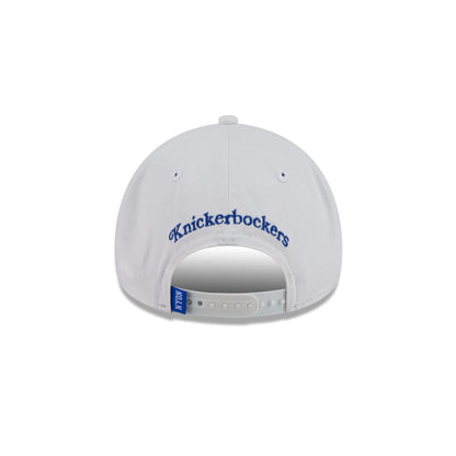 New York or Nowhere x New York Knicks Logo White 9FORTY A-Frame Snapback Hat