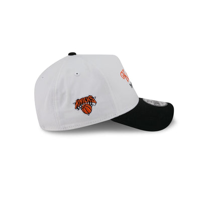 New York or Nowhere x New York Knicks Print White Two Tone 9FORTY A-Frame Snapback Hat