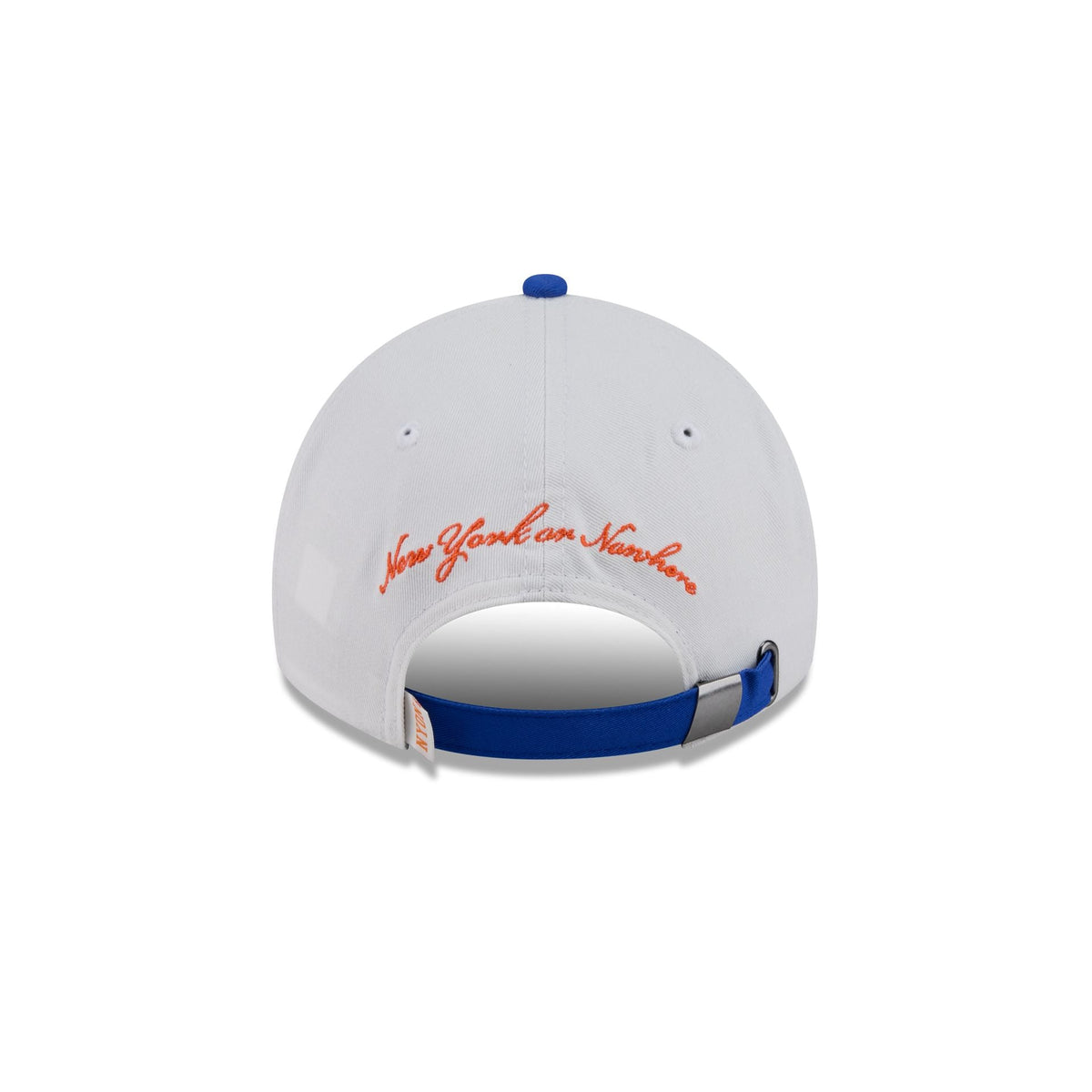 New York or Nowhere x New York Knicks Bold Script White 9TWENTY Adjustable Hat