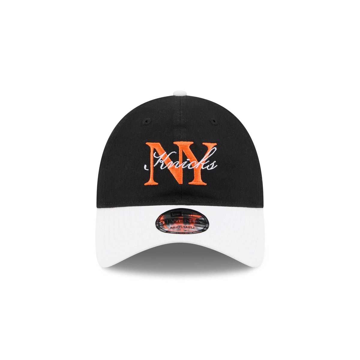 New York or Nowhere x New York Knicks Stacked Script Black 9TWENTY Adjustable Hat