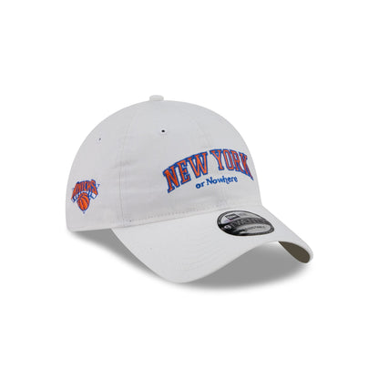 New York or Nowhere x New York Knicks Wordmark White 9TWENTY Adjustable Hat
