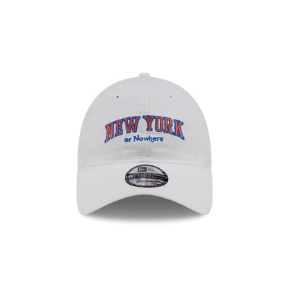 New York or Nowhere x New York Knicks Wordmark White 9TWENTY Adjustable Hat