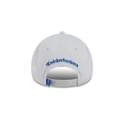 New York or Nowhere x New York Knicks Script White 9FORTY A-Frame Snapback Hat