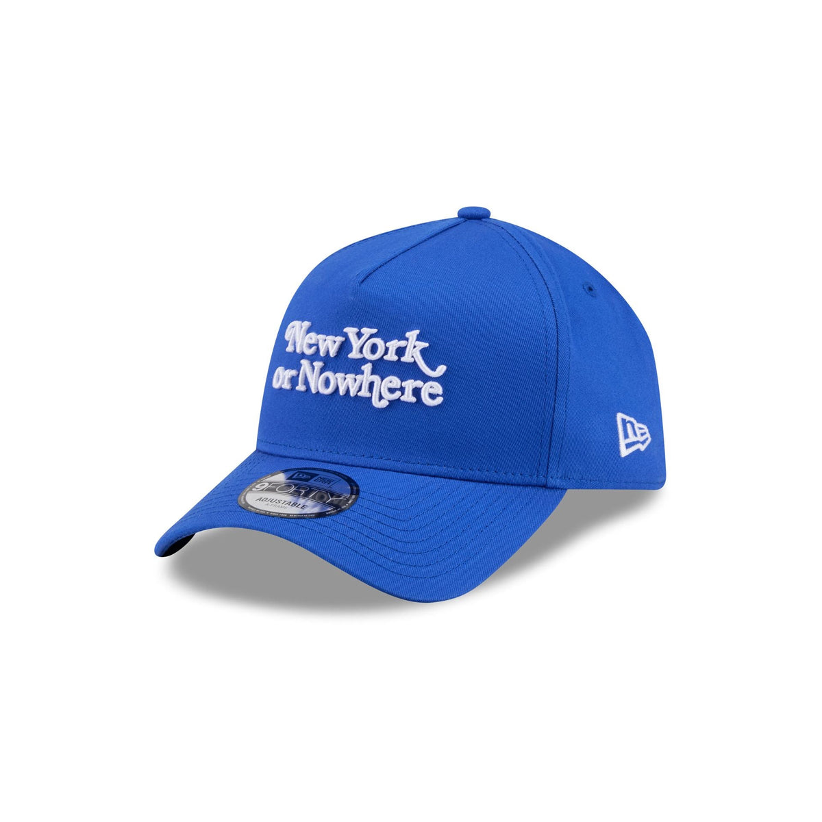 New York or Nowhere x New York Knicks Script Blue 9FORTY A-Frame Snapback Hat