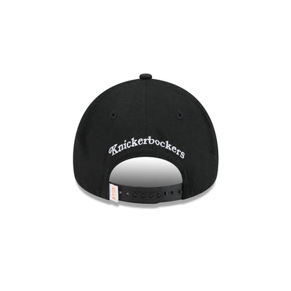 New York or Nowhere x New York Knicks Script Black 9FORTY A-Frame Snapback Hat