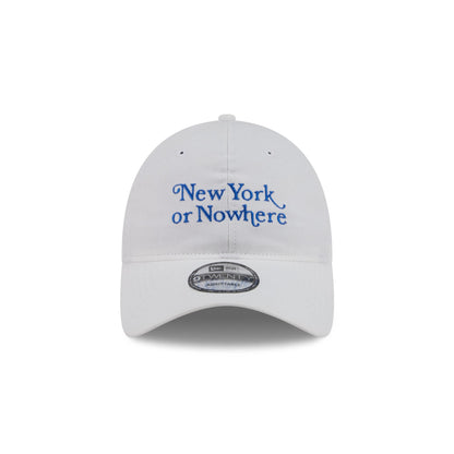 New York or Nowhere x New York Knicks Script White 9TWENTY Adjustable Hat