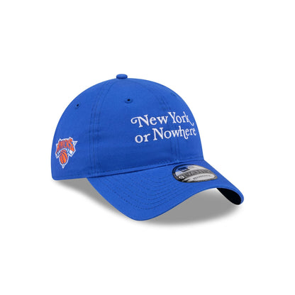 New York or Nowhere x New York Knicks Script Blue 9TWENTY Adjustable Hat