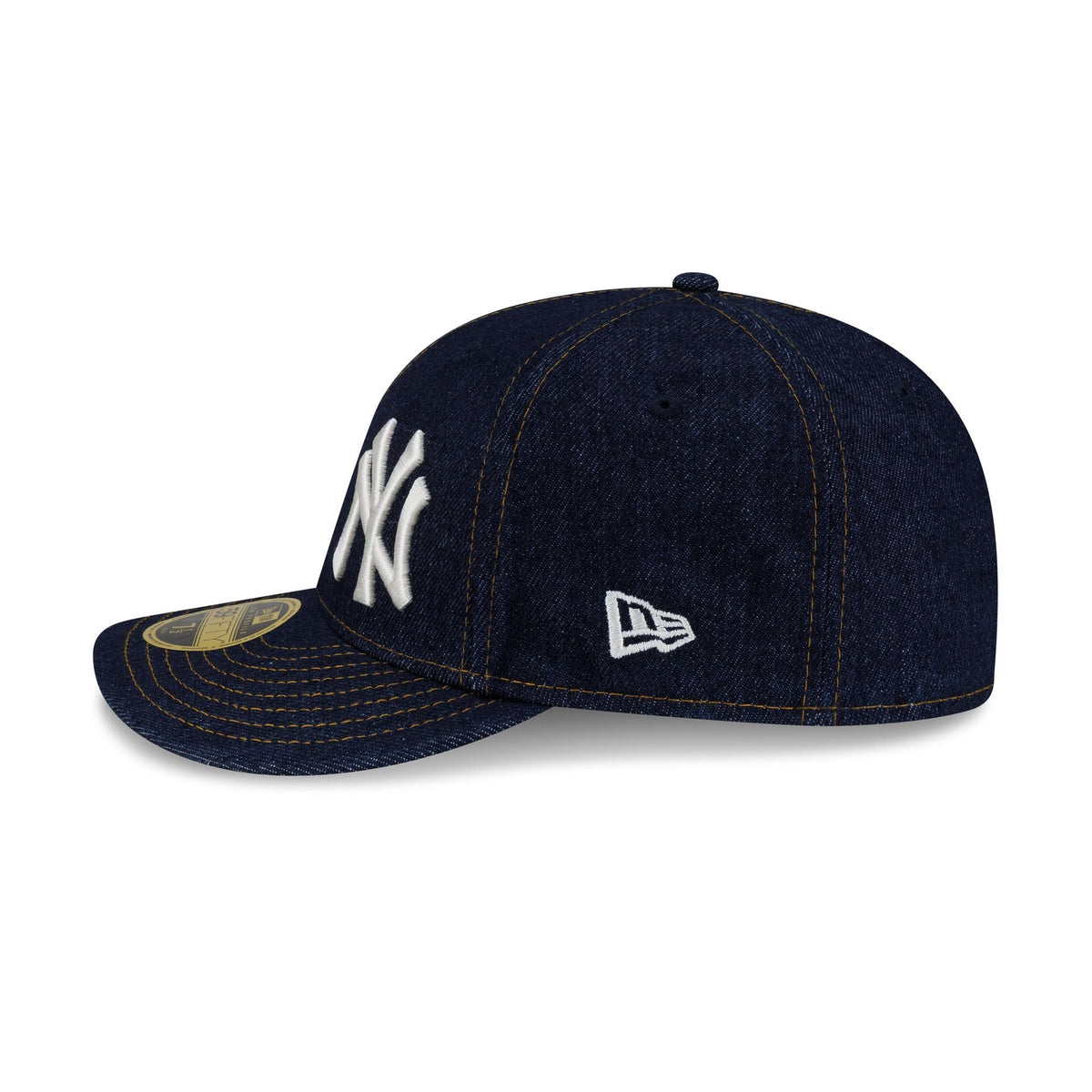 New York Yankees Denim Script Low Profile 59FIFTY Fitted Hat