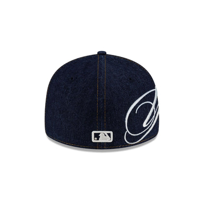 New York Yankees Denim Script Low Profile 59FIFTY Fitted Hat