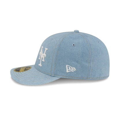 New York Mets Denim Script Low Profile 59FIFTY Fitted Hat