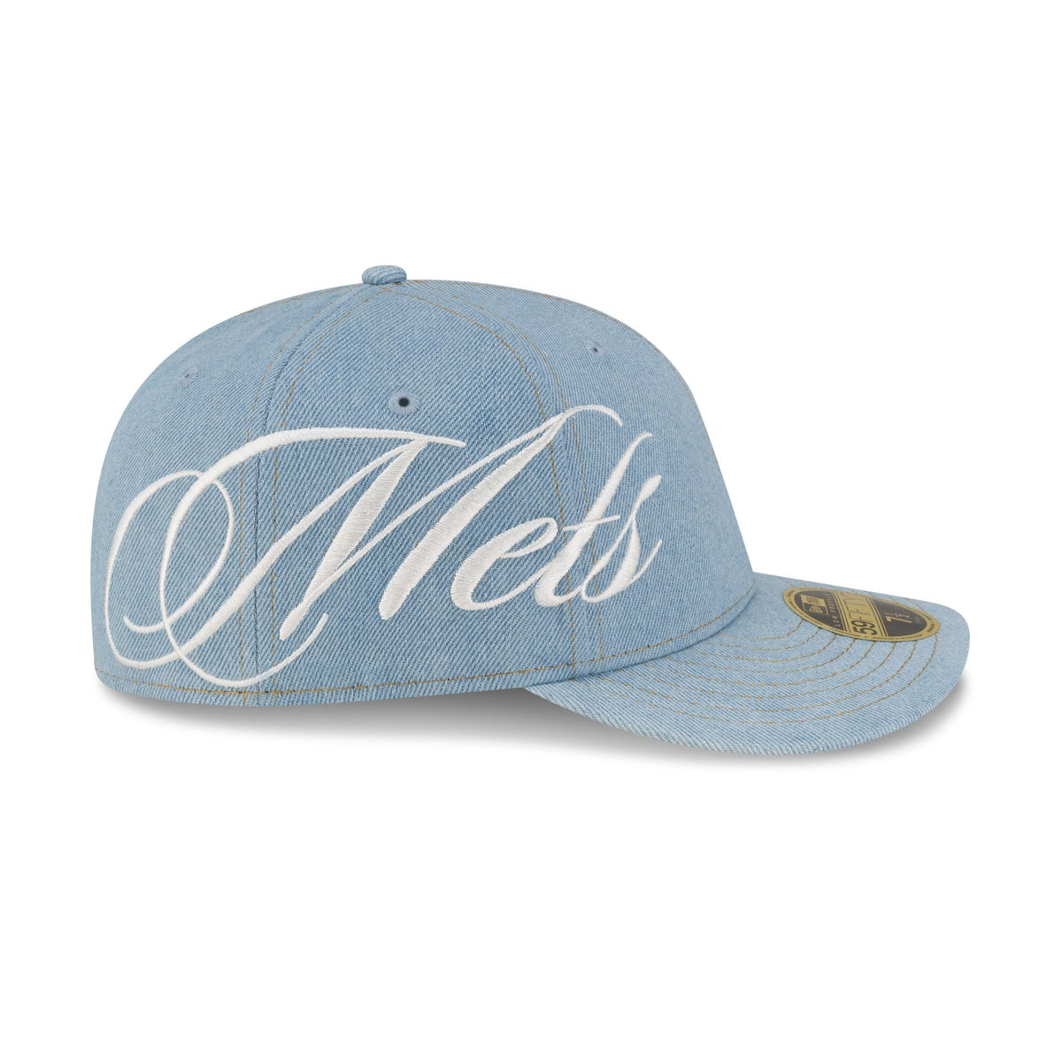 New York Mets Denim Script Low Profile 59FIFTY Fitted Hat