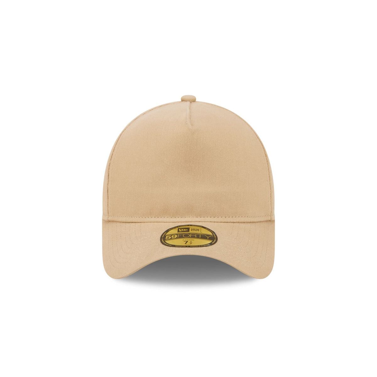 New Era Cap Cotton Twill Tan 59FORTY A-Frame Fitted Hat