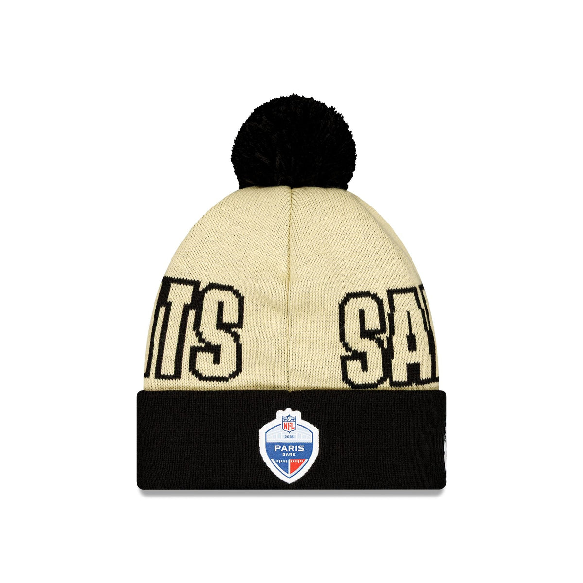 New Orleans Saints 2026 International Games Pom Knit Hat