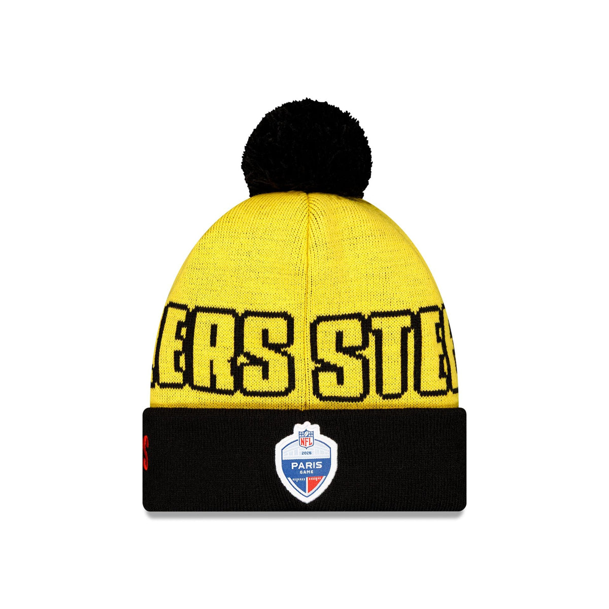 Pittsburgh Steelers 2026 International Games Pom Knit Hat