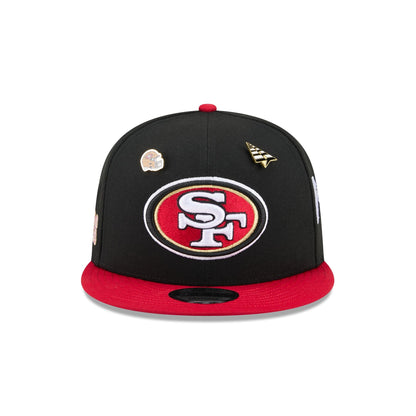 Paper Planes x San Francisco 49ers Black 9FIFTY Snapback Hat