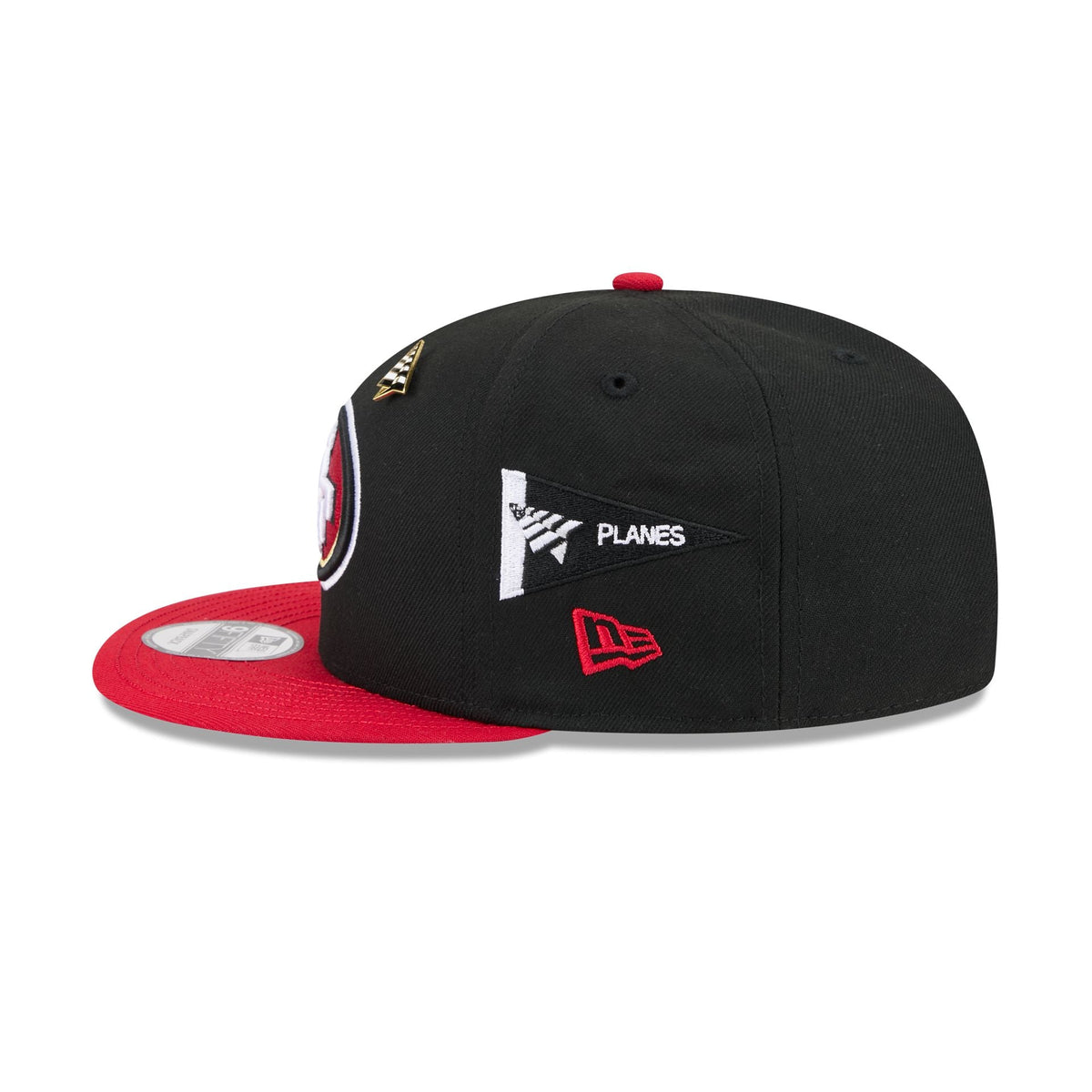 Paper Planes x San Francisco 49ers Black 9FIFTY Snapback Hat