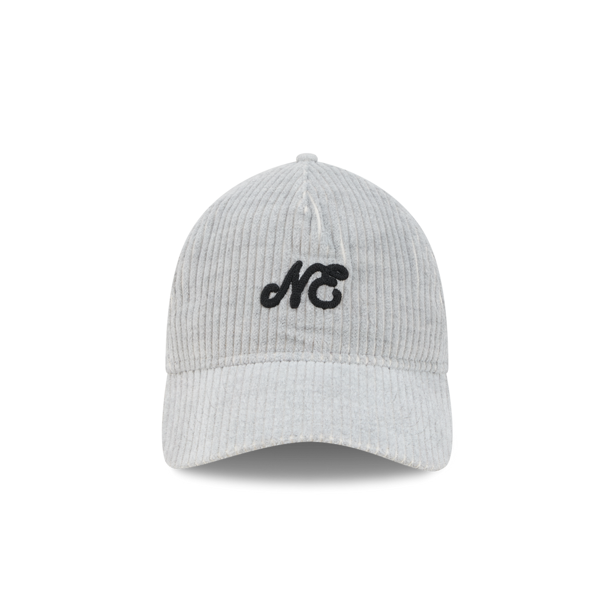 New Era Branded Cord Heather Gray 9TWENTY A-Frame Adjustable Hat