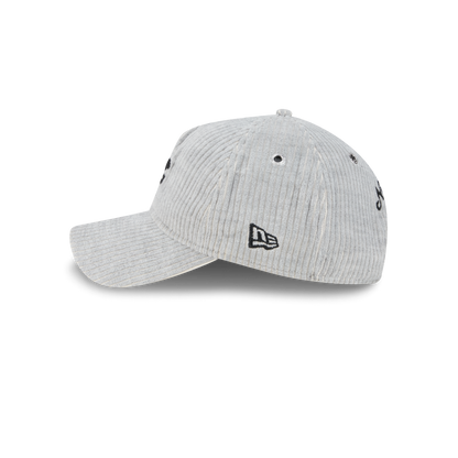 New Era Branded Cord Heather Gray 9TWENTY A-Frame Adjustable Hat