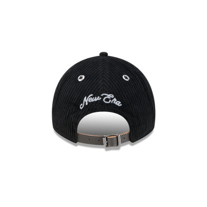 New Era Branded Cord Black 9TWENTY A-Frame Adjustable Hat