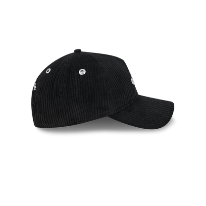 New Era Branded Cord Black 9TWENTY A-Frame Adjustable Hat