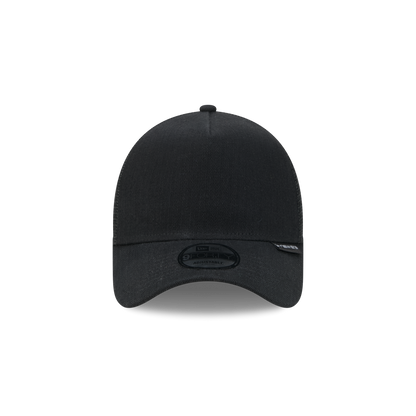 New Era Branded Herringbone Black 9FORTY A-Frame Trucker Hat