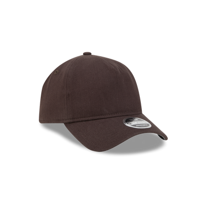 New Era Branded Herringbone Dark Brown 9FORTY A-Frame Unstructured Snapback Hat