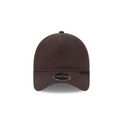 New Era Branded Herringbone Dark Brown 9FORTY A-Frame Unstructured Snapback Hat