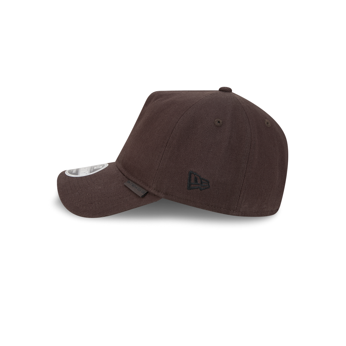 New Era Branded Herringbone Dark Brown 9FORTY A-Frame Unstructured Snapback Hat