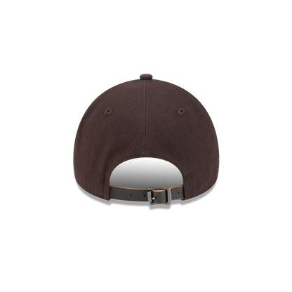 New Era Branded Herringbone Dark Brown 9FORTY A-Frame Unstructured Snapback Hat
